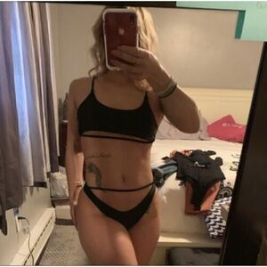 NEW Women Sexy Black Bikini Size Small Bottoms Are Brazilian Cut.